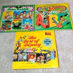 Three 1970's children vinyl albums RARE